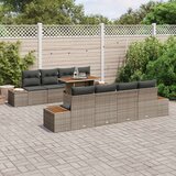  Set vrtnem kavču Set 9 Taupe Ratan 4-delni zunanji kavč, (22065226) | Shoptok.si
