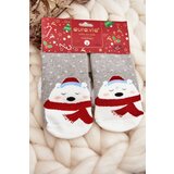 Aura.via Christmas Socks Teddy Bears Grey | ePonuda.com