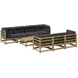  8-dijelni set vrtnih sofa s jastucima od impregnirane borovine | shoptok.hr