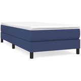  s oprugama i madracem plavi 90 x 190 cm od tkanine | shoptok.hr