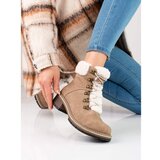 SHELOVET Women's trappers with sheepskin coat Cene