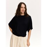 Reserved Majica kratkih rukava od mješavine modalnih vlakana - crno | shoptok.hr