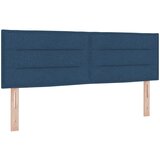 vidaXL Vzglavje z linijskim dizajnom Modro 140 cm Tkanina, (22049623) | Shoptok.si