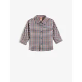 Koton Cotton Long Sleeve Shirt Pocket Detailed