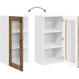  Zidni stakleni ormarić Lucca 2 pcs Staro drvo 40 x 31 x 80 cm | shoptok.hr