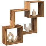 Maison Chic Stenska omarica - Zidna omarica 100x18x40 cm starinski les inženirski les iu967, (22063383) | Shoptok.si