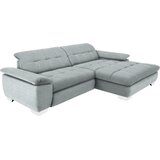 CARRYHOME KOTNA SEDEŽNA GARNITURA, mikrovlakna platinaste barve | Shoptok.si