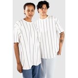 Urban Classics Printed Pinstripe T-shirt offwhite / white / black Cene