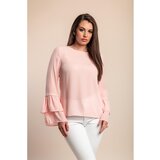 Fenzy Bluza S Volanima, Svijetlo Ružičasta | shoptok.hr