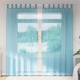 vidaXL Voile zavjese s džepovima za šipke 2 kom tirkizne | shoptok.hr