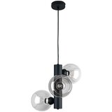 Luster na sajli TUBE 3xE27/60W/230V crna/prozirna | Eponuda.com