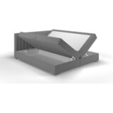 Mömax Boxspring Postelja Alora, Metino Siva, 140x200 | Shoptok.si