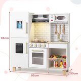 Costway Lesena otroška kuhinja s suho montažno tablo Zabava doma, (5000231389) | Shoptok.si