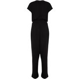 Trendyol Curve Black Belted Wide Leg Woven Overalls | ePonuda.com
