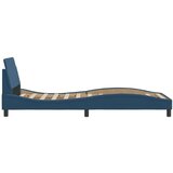  Okvir za krevet s uzglavljem plavi 90x200 cm od tkanine | shoptok.hr