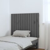 Zidno uzglavlje sivo 82,5x3x60 cm od masivne borovine | Eponuda.ba