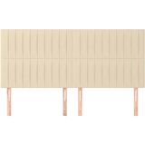  Uzglavlje krem boje 180x5x118/128 cm tkanina | shoptok.hr