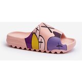 Boto Rubber Flip-Flops with Pink Monsters Print | ePonuda.com