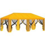  Pokrov za gazebo s bočnim zidovima 6 x 3 m Žuta Poliester 190 | shoptok.hr