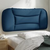 vidaXL Vzglavna stranica modra 90 cm blago Cene