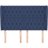 vidaXL Uzglavlje s ušima plavi 147x23x118/128 cm od tkanine | shoptok.hr
