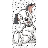 Jerry Fabrics Crno-bijeli pamučan dječji ručnik 70x140 cm 101 Dalmatians "Lucky" – | shoptok.hr