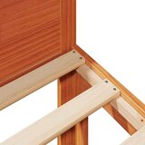 Posteljni okvir brez vzmetnice rjava 80x200 cm trdna borovina | Shoptok.si