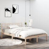 Maison Chic Posteljni okvir - Dvoposteljna postelja - Zakonska postelja iz trdnega lesa 140x200 cm-J14586, (21764391) | Shoptok.si