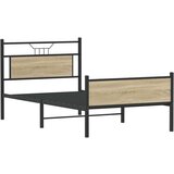  Posteljni okvir brez vzmetnice sonoma hrast 107x203 cm inž. les, (21791059) | Shoptok.si