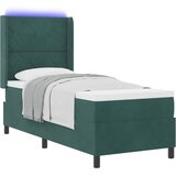  Krevet s opruga kutije Tamnozelena 80 x 200 cm Baršun | shoptok.hr