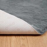 vidaXL Faux Rabbit Fur Rug Antracit Ø 200 cm Poliester | shoptok.hr
