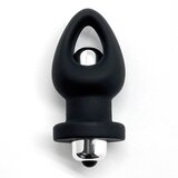 Woomy Orny Vibrating Silicone Plug Black Cene