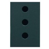 GEWISS GW12201 - Italijanska standardna utičnica 250V AC - 2P+E 10A - Satin Black - ChoruSmart | Eponuda.com