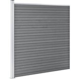  Vrtna ograda od WPC-a 353 x 186 cm siva | shoptok.hr