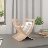 vidaXL Leseno stojalo za revije naravne barve, (21420113) | Shoptok.si