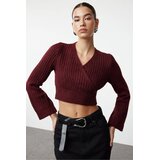 TRENDYOLMILLA ženski duks TWOAW24KZ00381, bordo Cene