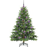 vidaXL Umestno božično drevo med 150 LED Zelena 150 cm PE in PVC | Shoptok.si