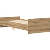 vidaXL Posteljni okvir brez vzmetnice artisian hrast 90x190 cm | Shoptok.si
