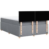  Krevet box spring s madracem svjetlosivi 140x200 cm od tkanine | shoptok.hr