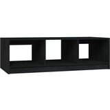 vidaXL Klubska mizica črna 110x50x34 cm trdna borovina | Shoptok.si