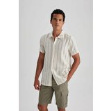 Defacto Regular Fit Cotton Striped Short Sleeve Shirt cene