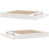 vidaXL Okvir kreveta bez madraca bijeli 200x200 cm od masivne borovine | shoptok.hr