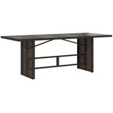  Vrtni stol sa staklenom pločom smeđi 190x80x75 cm od poliratana | shoptok.hr