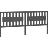  Uzglavlje za krevet sivo 205,5 x 4 x 100 cm od masivne borovine | shoptok.hr