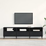 vidaXL TV kabinet Crni hrast Konstruirano drvo Velik TV stajk Cijene