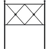  Metalno uzglavlje crno 80 cm | shoptok.hr
