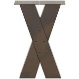  Noge za stolić X-oblika 2 kom prirodni čelik 28x(42-43)cm čelik | shoptok.hr