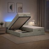  od pjene s madracem i LED-om Svjetlosiva 180 x 200 cm | shoptok.hr