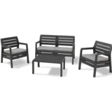 set delano sto/dve stolice/sofa sivi