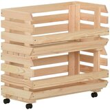 Kolica za povrće 57 x 30 x 80 cm od masivne borovine | Eponuda.ba